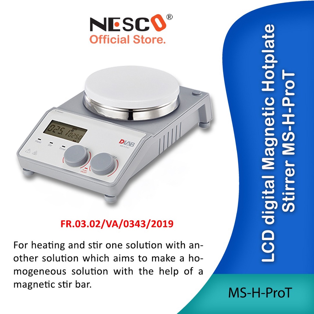 LCD digital Magnetic Hotplate Stirrer MS-H-Pro+, Sensor Temp. PT1000-A+ Support Clamp of PT1000, D-Lab