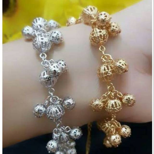 Xuping gelang bola lapis emas 18k