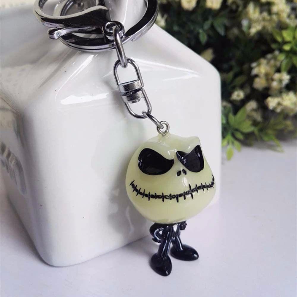 Lanfy Gantungan Kunci Kepribadian Kartun Halloween Dekorasi Kerangka Liontin Skeleton Keyiing Skull Keychain