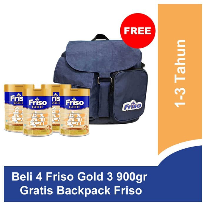 Beli 4 Friso Gold 3 900gr Gratis Backpack Friso