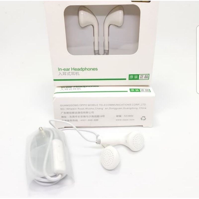 Earphone Headshet Oppo R9 Original 100%