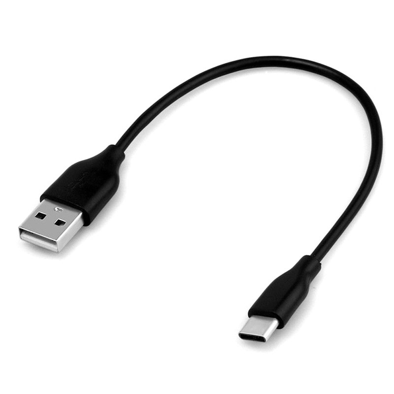 {LUCKID}Short 20cm USB-C USB 2.0 Type C male to 2.0 type A male data charge cable cord