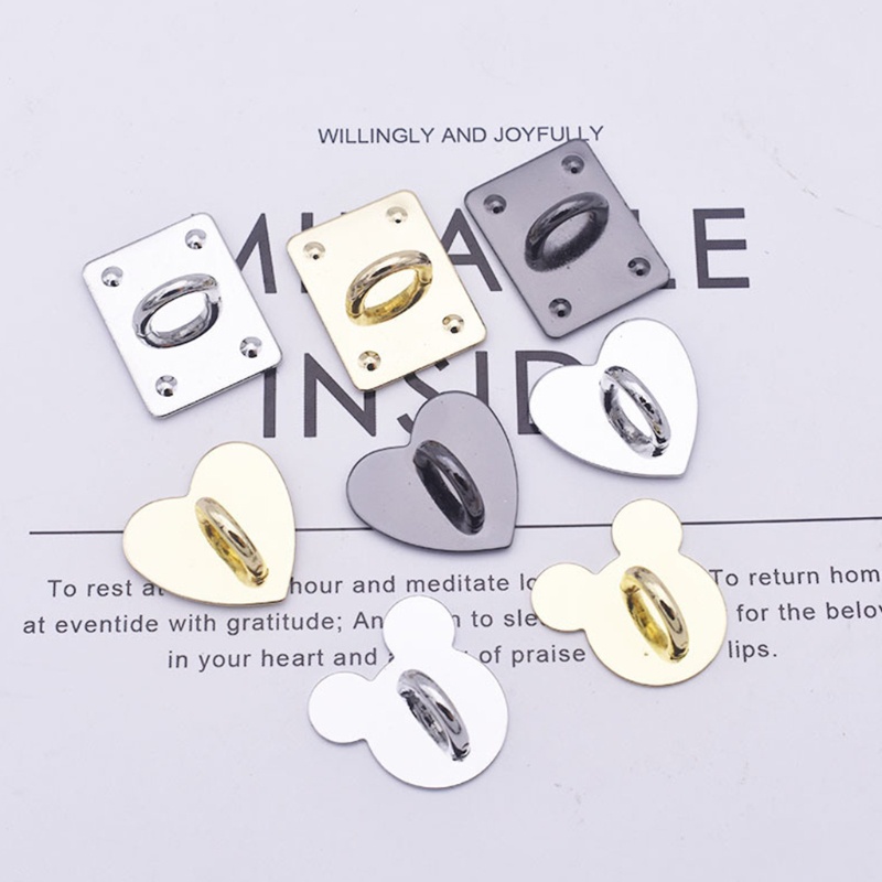 Siy Kait Metal Flatback Bentuk Hati Warna Goldsilver Untuk Diy Aksesoris Perhiasan Charms