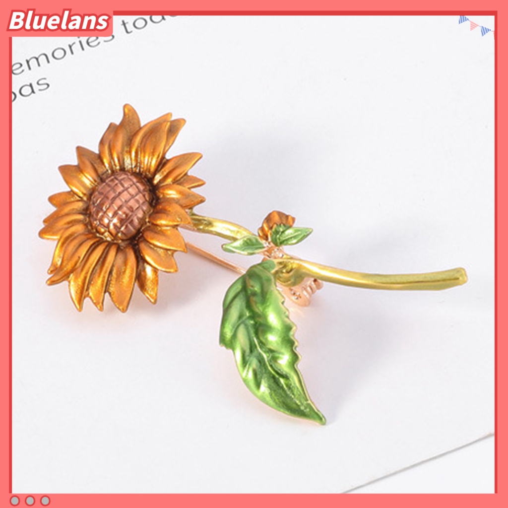 Bluelans Summer Style Sunflower Shape Jewelry Gift Creative Brooch Pin