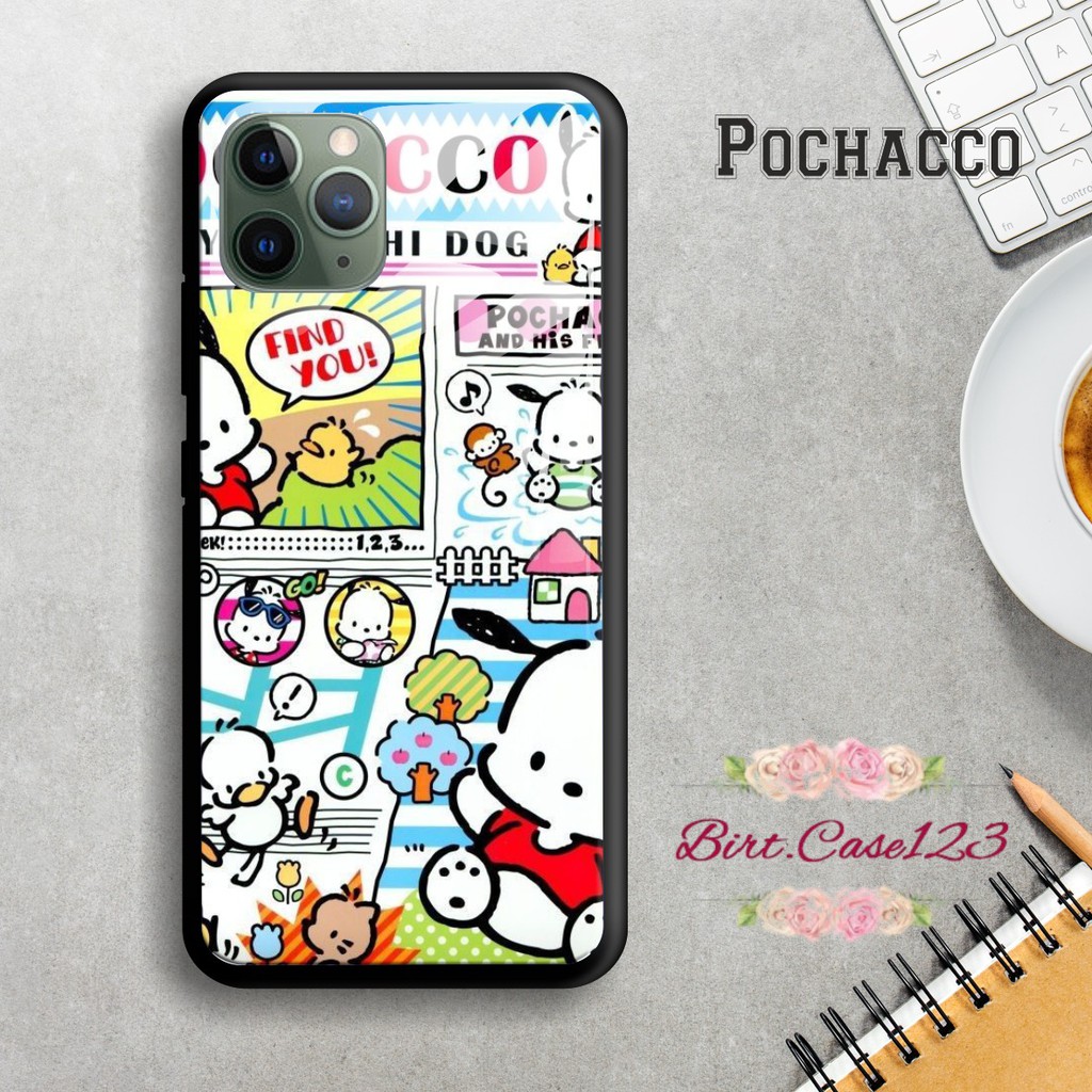 Back case glass POCHACCO Samsung J2prime G530prime A01 CORE A20 A30 A20s A50 A50s A21s A01 BC1537