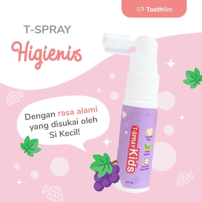 T-spray kids oral care pelindung gigi gusi anak bayi balita kids toothfilm tooth film