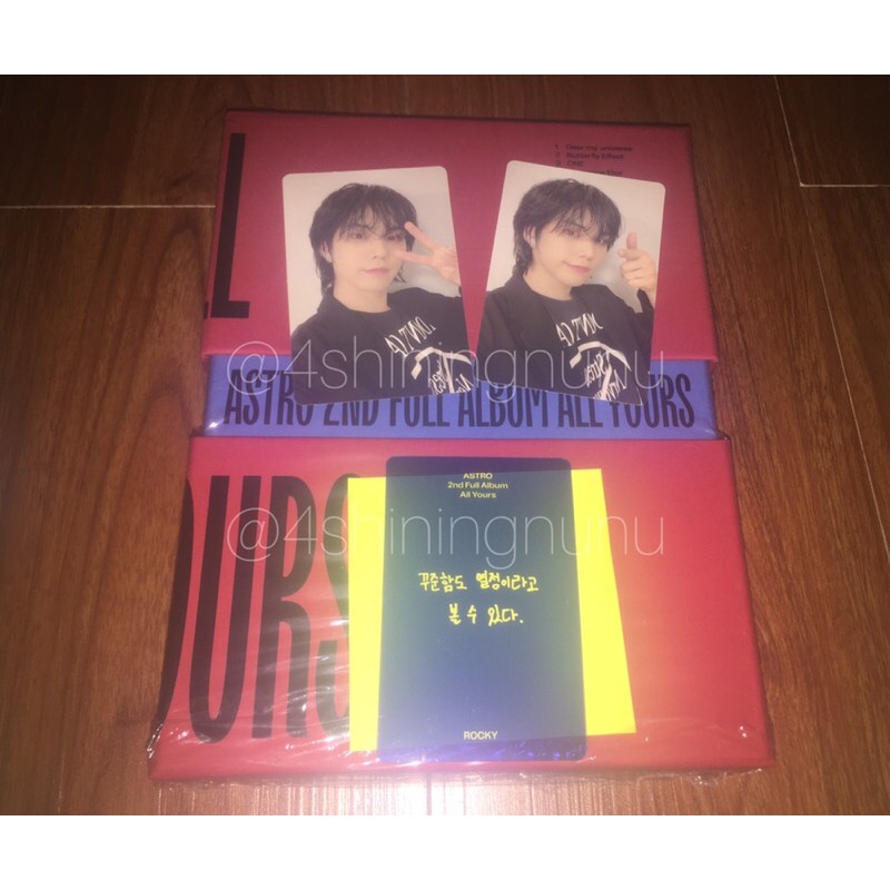 [BOOKED] ALBUM ASTRO ALL YOURS UNSEALED FULLSET YOU VER ME VER OFFICIAL 2nd FULL ALBUM ASTRO