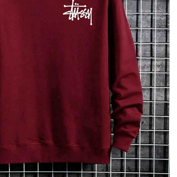 ♣ SWEATSHIRT STUSSY / CREW NECK STUSSY / SWETER LEHER BULAT / SWITER ➳