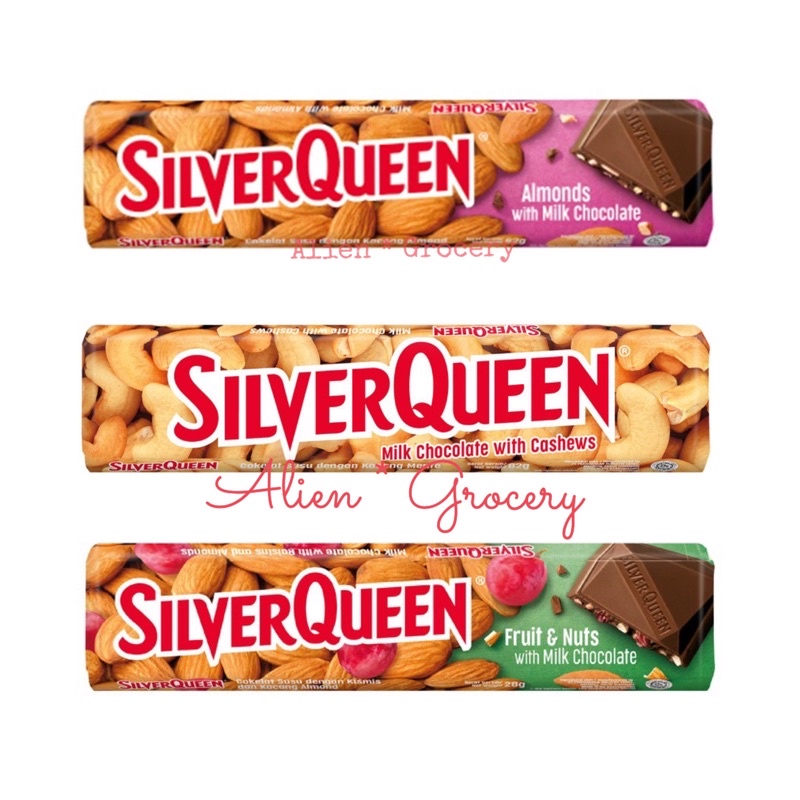 Silverqueen Silver Queen Coklat Cashew Almond Fruit n Nuts 58gr