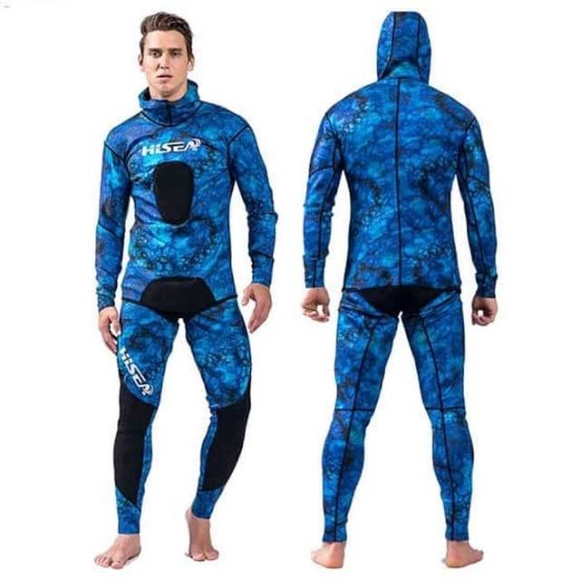 HISEA WETSUIT CAMOFLASE BLUE / BLUE 1.5MM