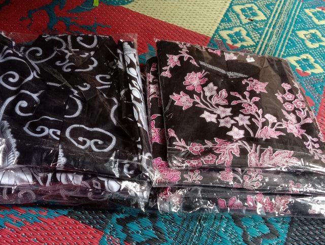 Batik Couple Keluarga Sania Ruffle Ori Ndoro Jowi Dnt Motif Cibulan Pink