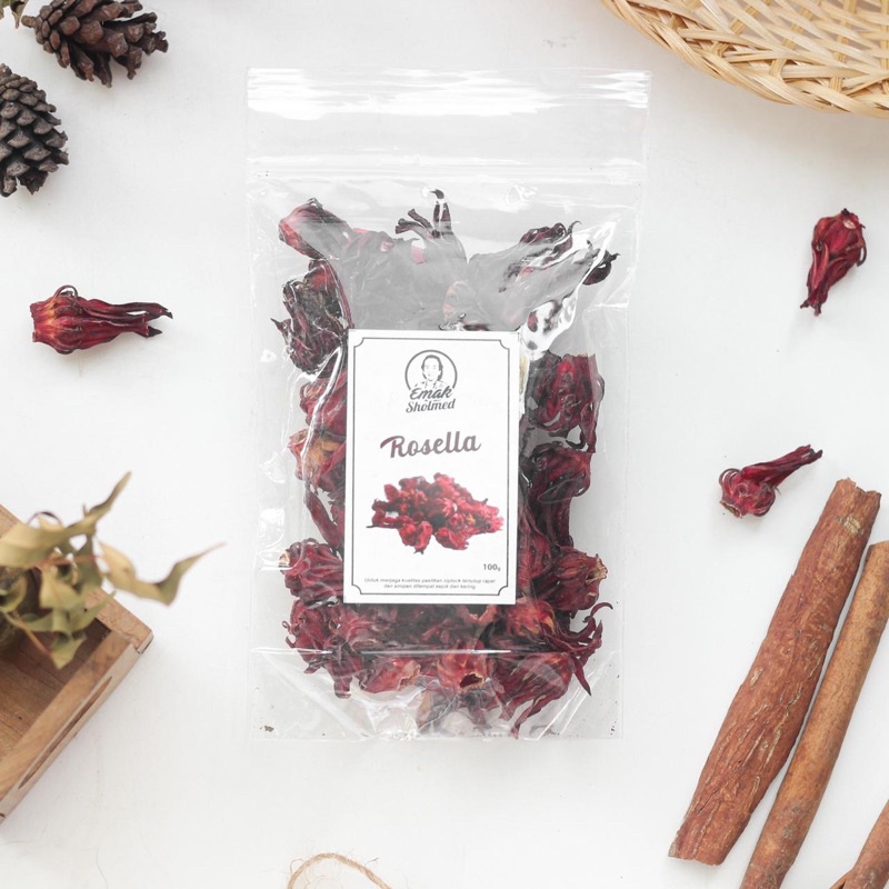 

50gr Bunga Rosella Merah Kering / Dried Red Rosella / Rempah / JSR 100% PREMIUM