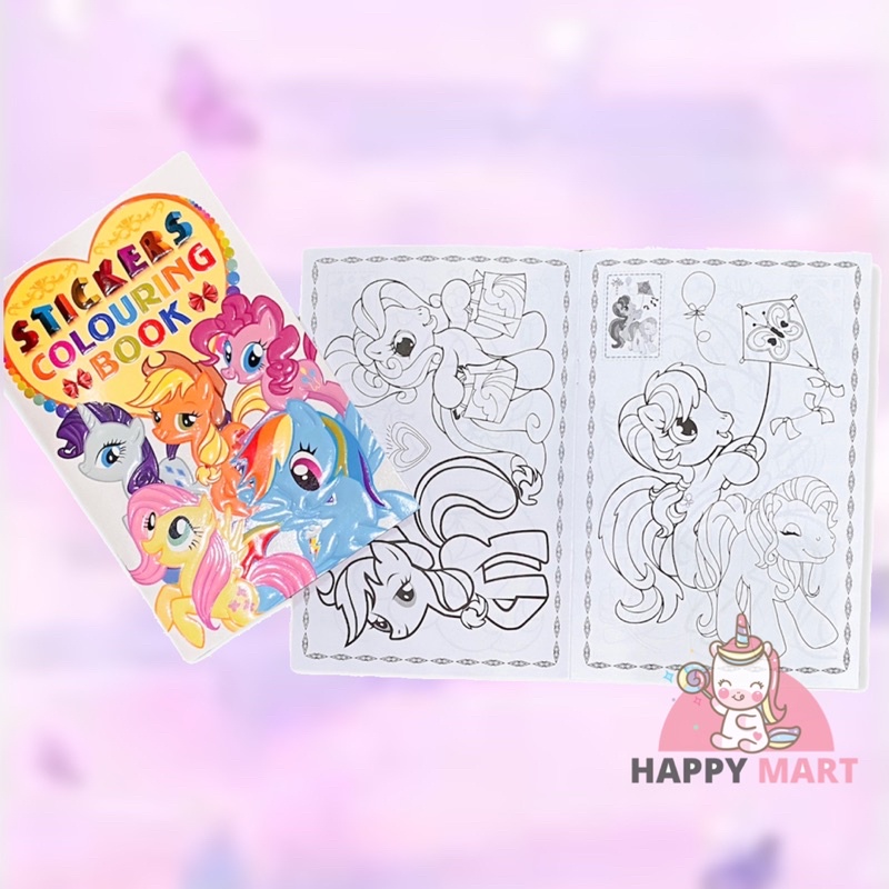 Buku mewarnai dan stiker new