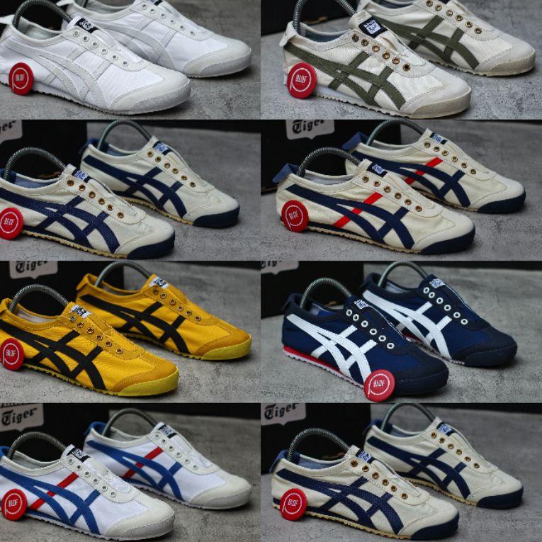 [KODE C96JV] Asics Onitsuka T|ger Slip On Pria-wanita Premium Import Vietnam Original Quality Kualit