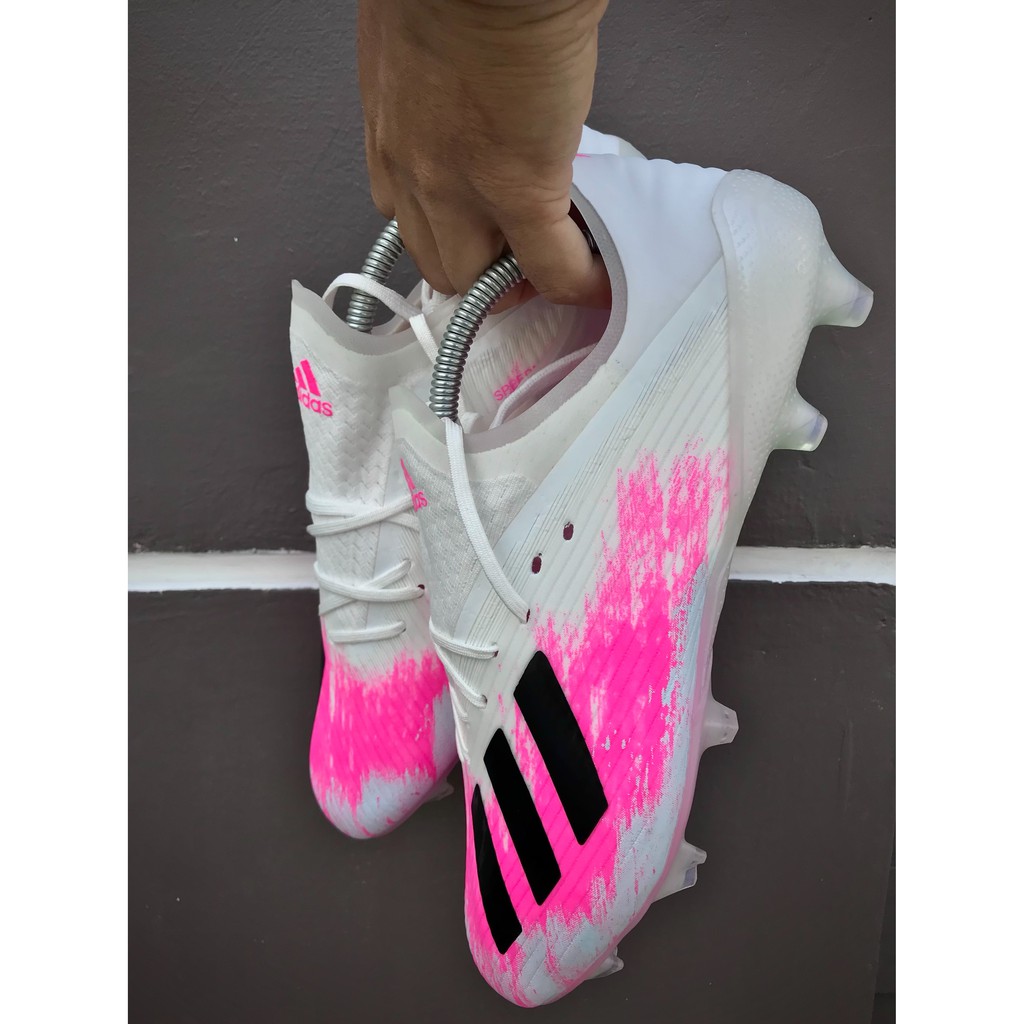 Sepatu Bola Adidas X19.1 White Pink