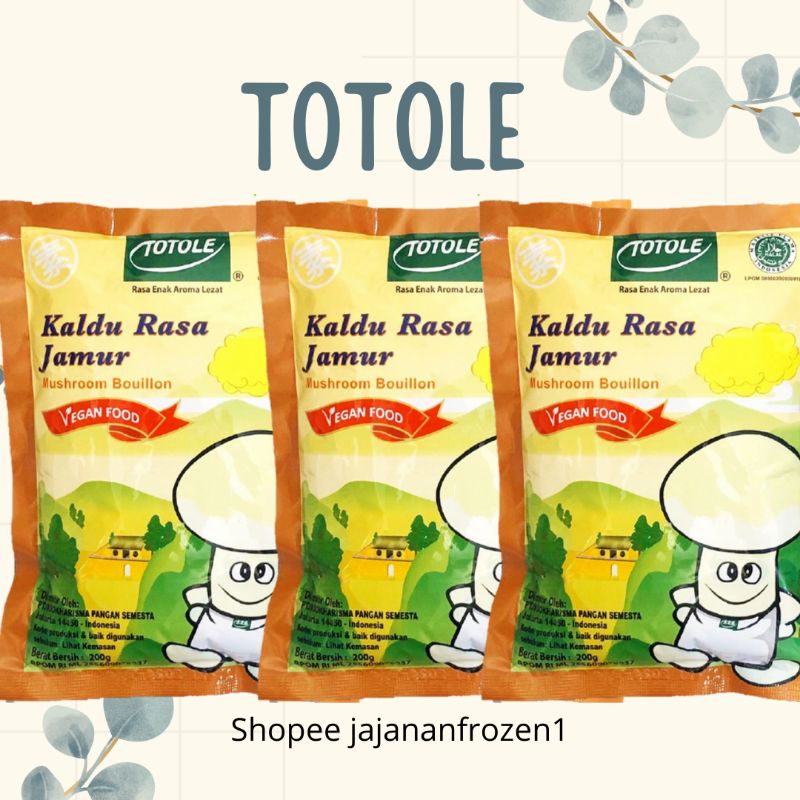 Totole Kaldu Jamur Vegan Food 400 gram