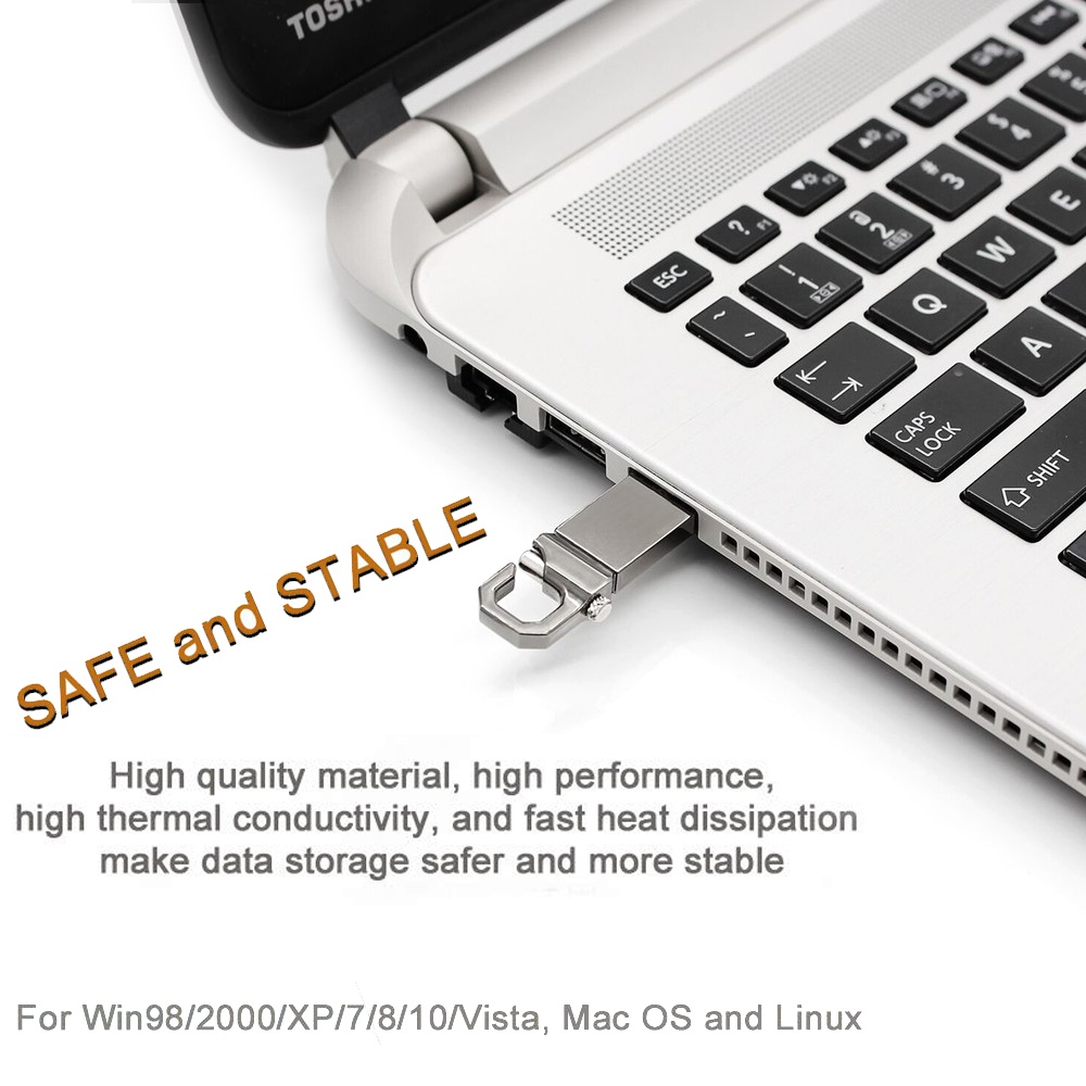 【Local Shipping】HP Flashdisk 2TB USB Flash Drive Metal Waterproof High speed U Disk