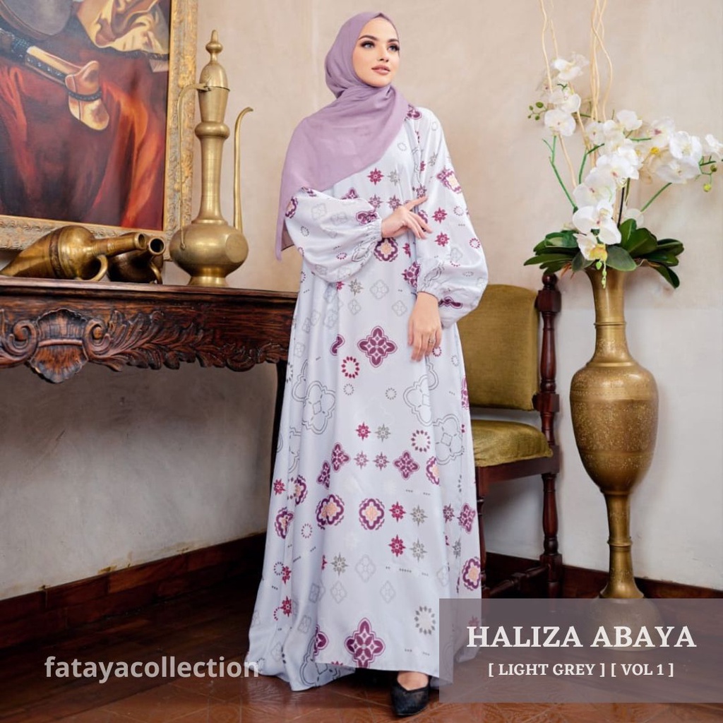 Fataya Collection HALIZA Abaya Jumbo Wanita - Bahan Maxmara Lingkar Dada 120cm