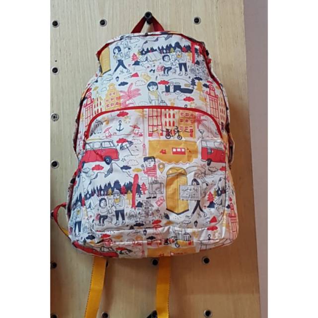Tas Ransel Sekolah Wanita Exsport Original / Tas Exsport Kartun Merah
