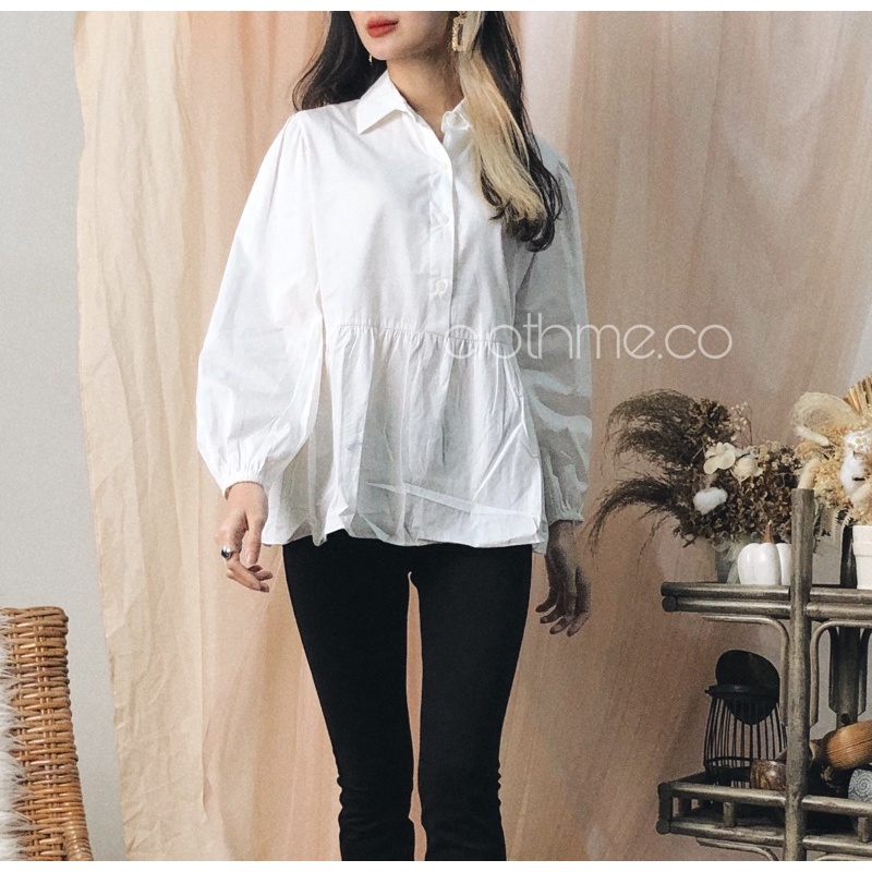 Vivi Top - Clothme.co / Atasan Wanita - Kemeja Wanita - Blouse Wanita-White