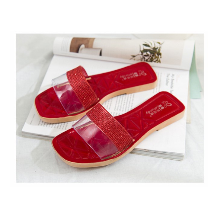 Sepatudari Karin Realpic  Sandal wanita sol karet anti licin KR SDF036