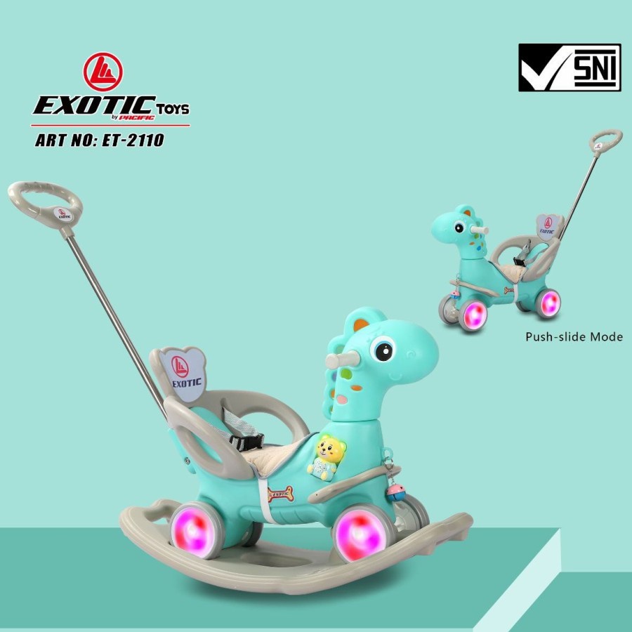 Exotic Ride On Mode ET 2108 &amp; ET 2110 / Mainan Kuda Kudaan Ride On Exotic (Tersedia varian warna)