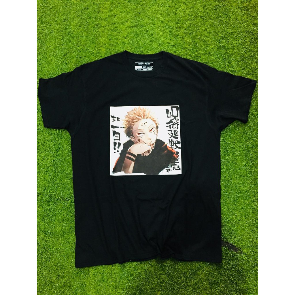 Tshirt Jujutsu Kaisen Ryomen Sukuna Fukuma Mizushi Black Anime Manga