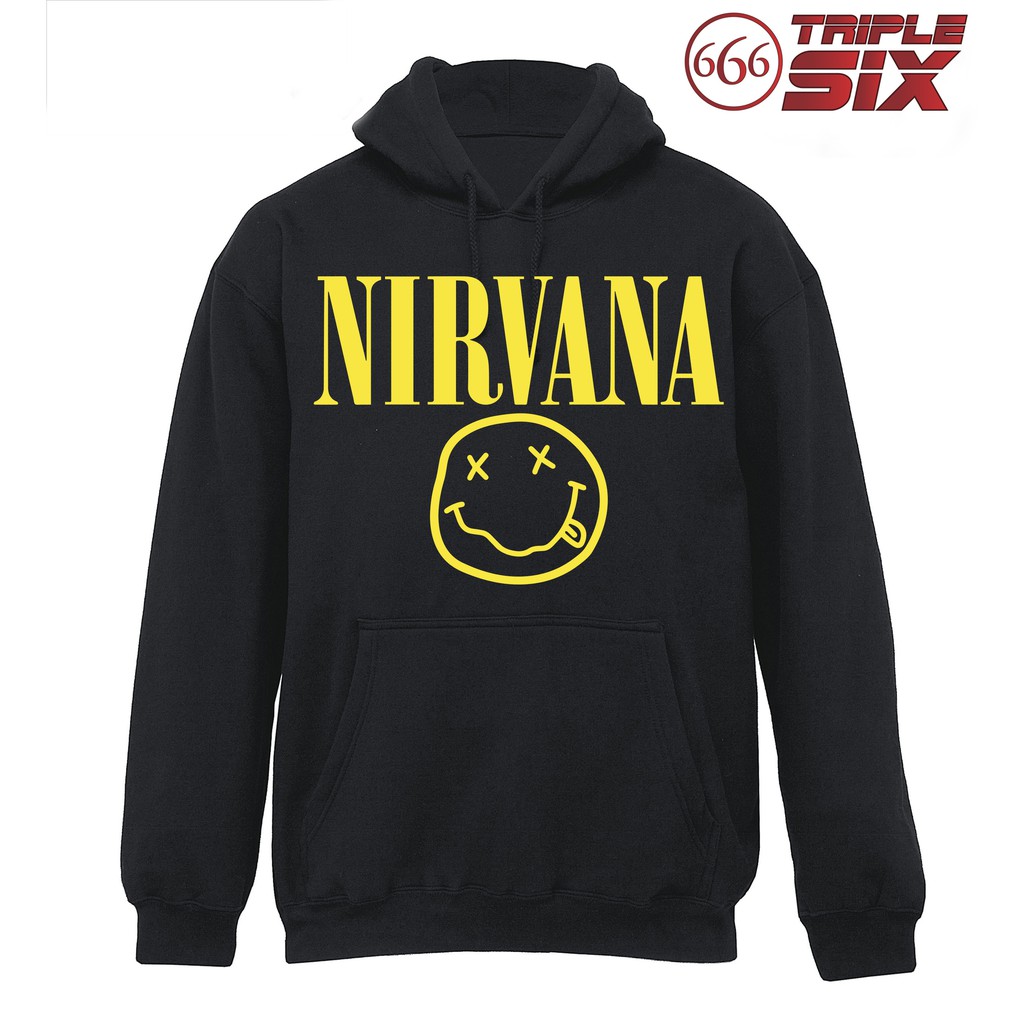 Jaket Hoodie Nirvana BLACK