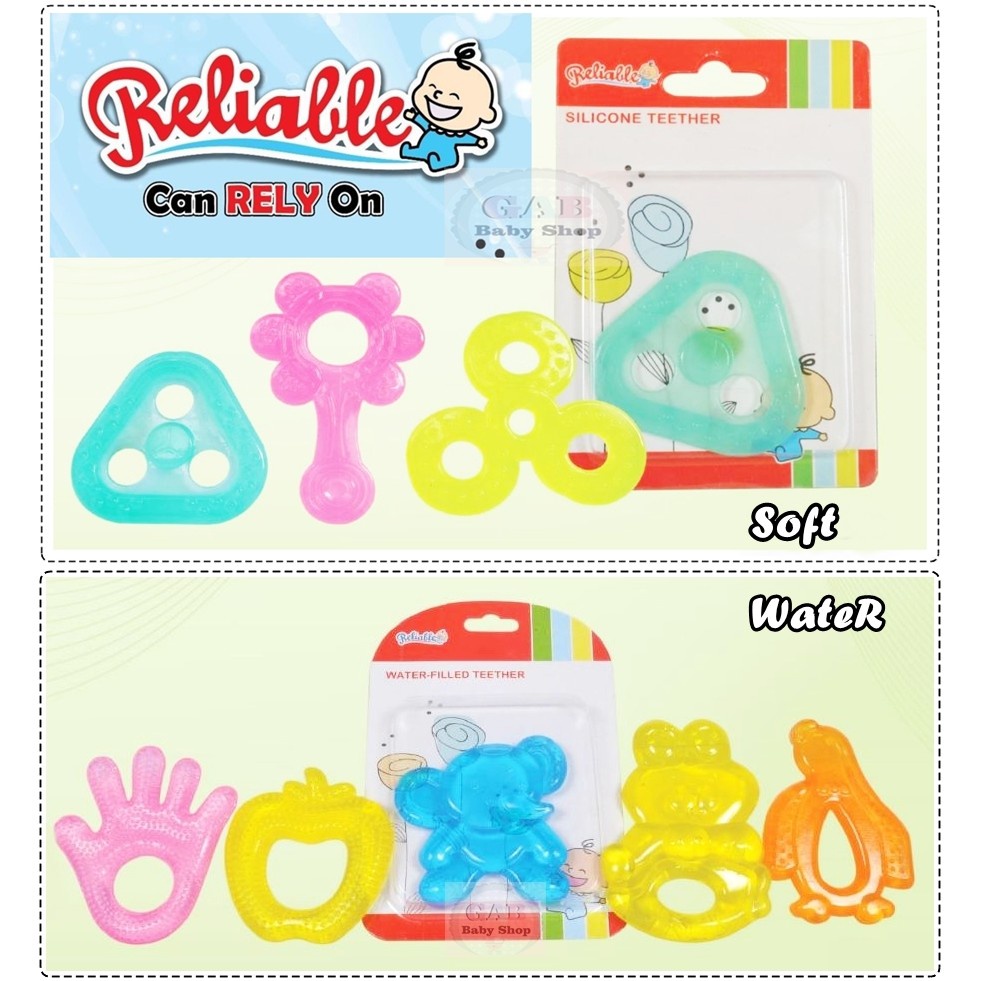 RELIABLE Teether Warna Bayi Soft Silicone / Gigitan Bayi Silicone 8841