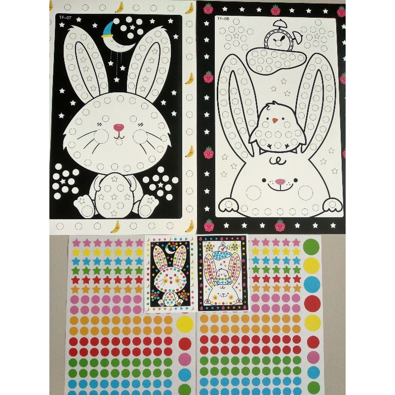 Sticker puzzle dot to dot / DIY