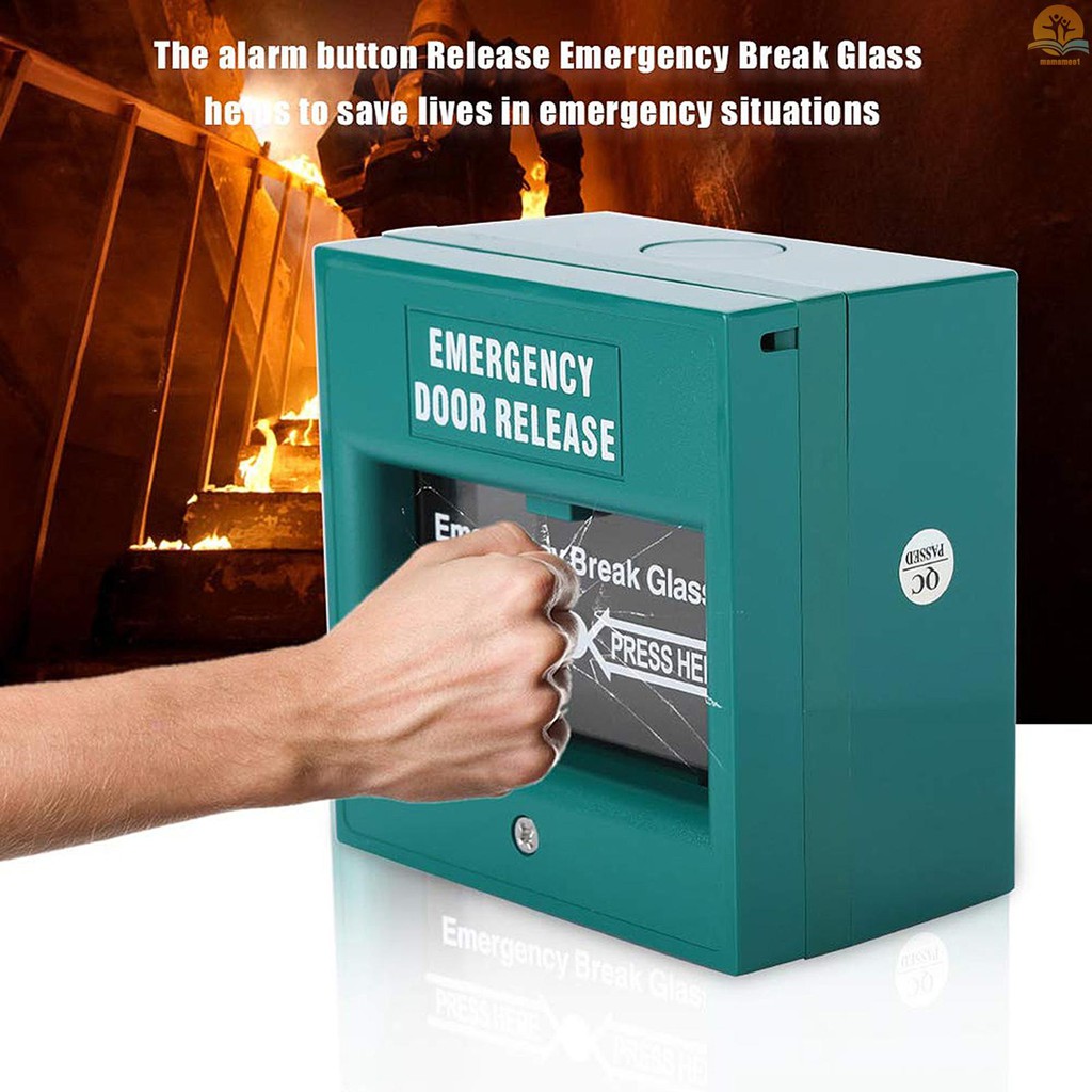 Emergency Door Release Glass Break Alarm Button Fire Alarm Swtich Break Glass Exit Release Switch