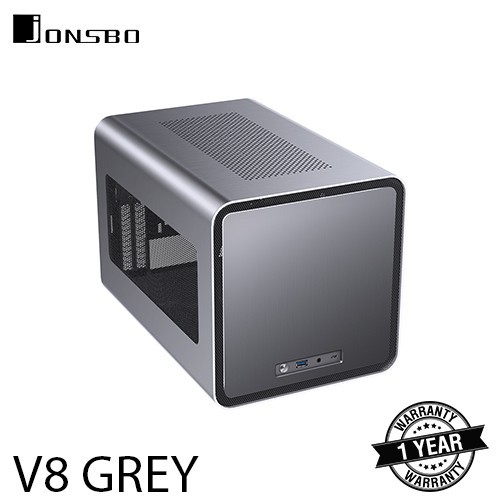 JONSBO CASE V8 GREY MINI ITX