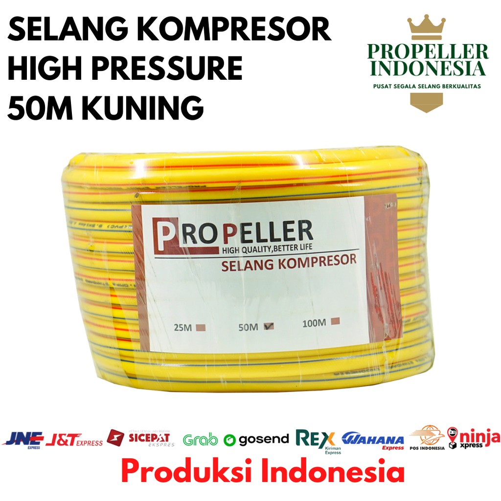 Selang Kompresor Kuning 50M hose Selang Kompresor Angin Selang Kompresor Air Hose Awet Murah