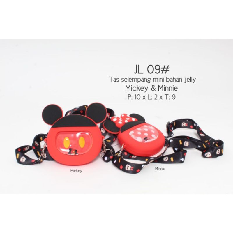 Tas slempang Disney bahan jelly