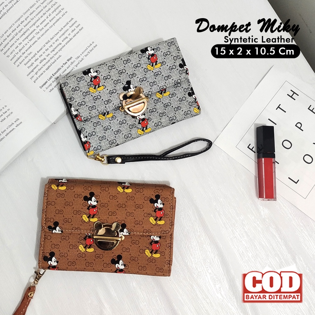 Dompet Miky Dompet wanita motif lucu dompet uang dan kartu wallet wanita