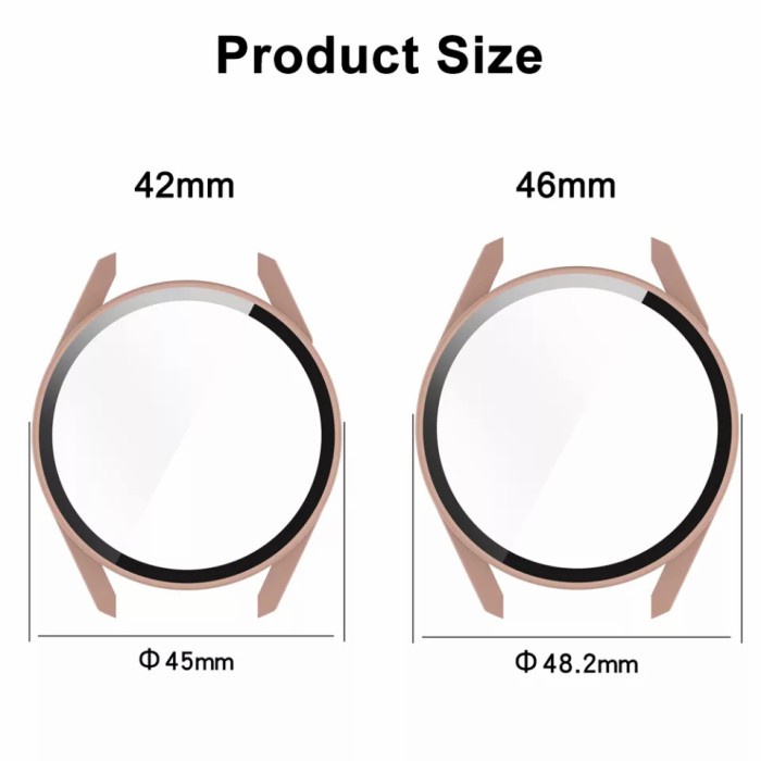 Bumper Case Cover Tempered Glass for Huawei Watch GT 3 42MM