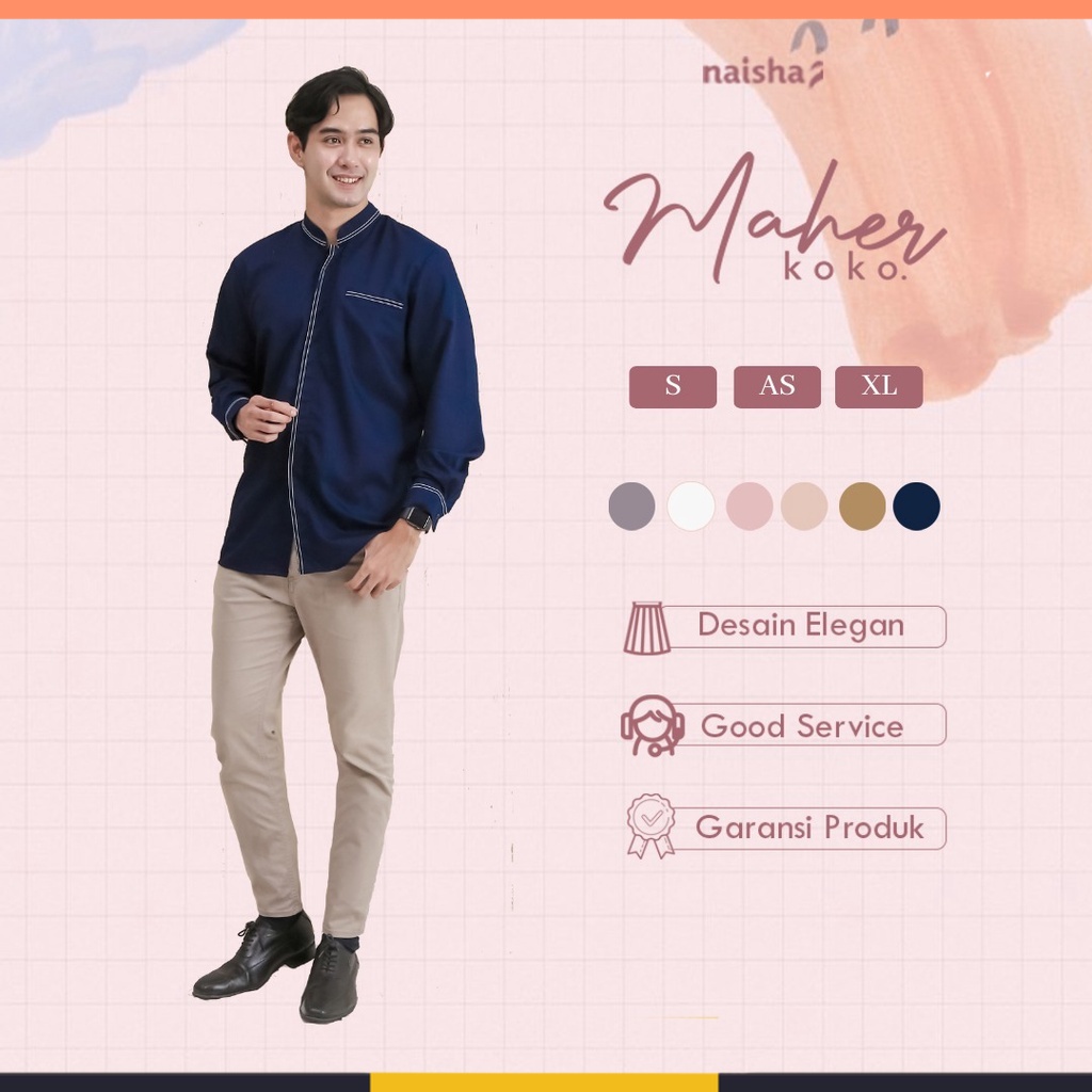 Maher Koko Dewasa by Naishaofficial / Baju Koko Dewasa /Maher Koko Naishaofficial /Maher Koko Naisha