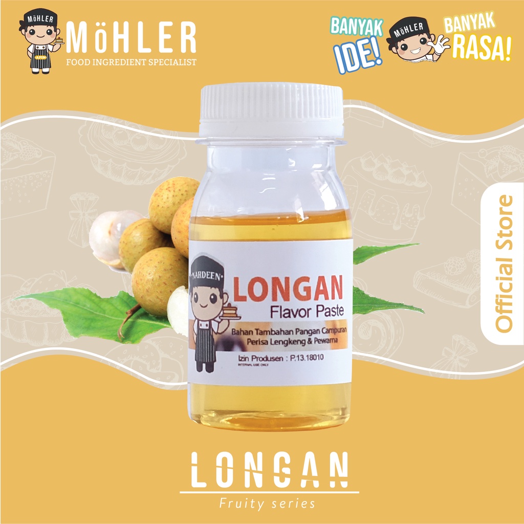 MOHLER Pasta perisa pewarna LENGKENG / LONGAN (KLIK KOMBO HEMAT UNTUK BELI 1 GRATIS 1)