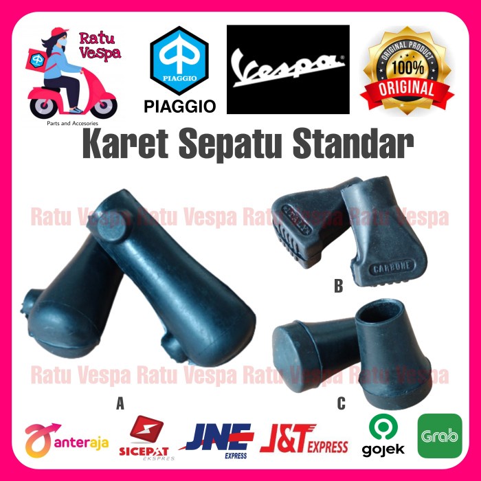 Karet Sepatu Standar Vespa Super,Sprint,Vbb,PX,PS,Strada,Spartan,Excel - C