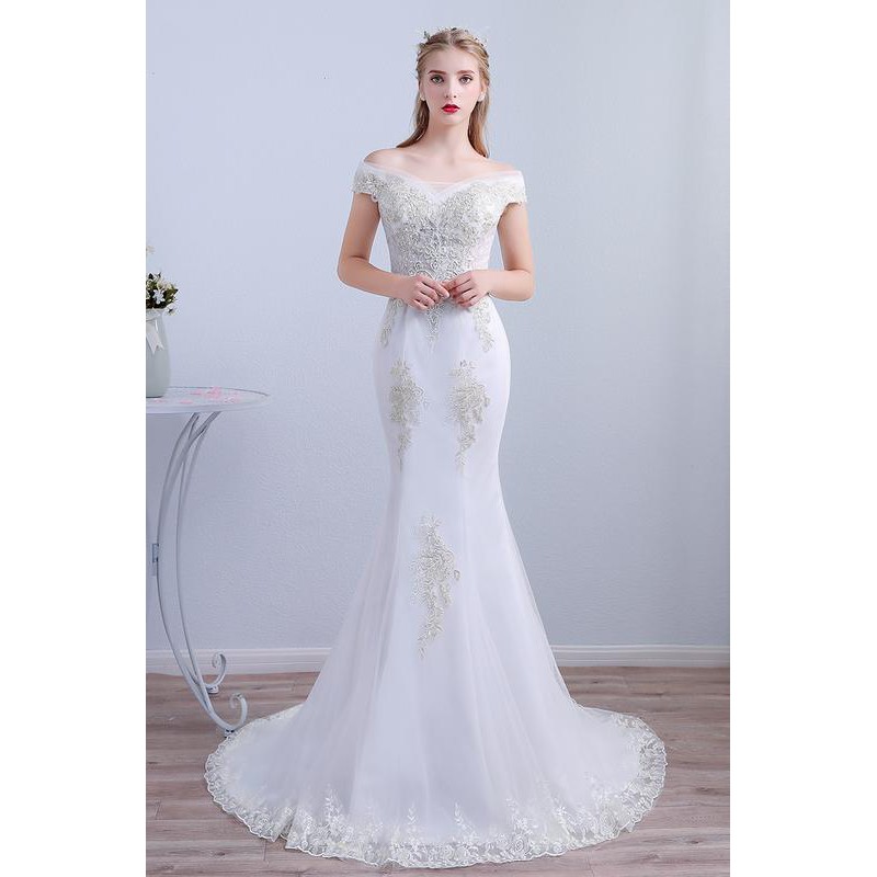 Gaun Pengantin 1810017 Putih Sabrina Wedding Gown