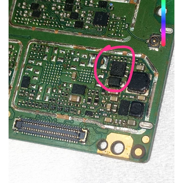 ic lampu infinix hot 10 original copotan normal tested