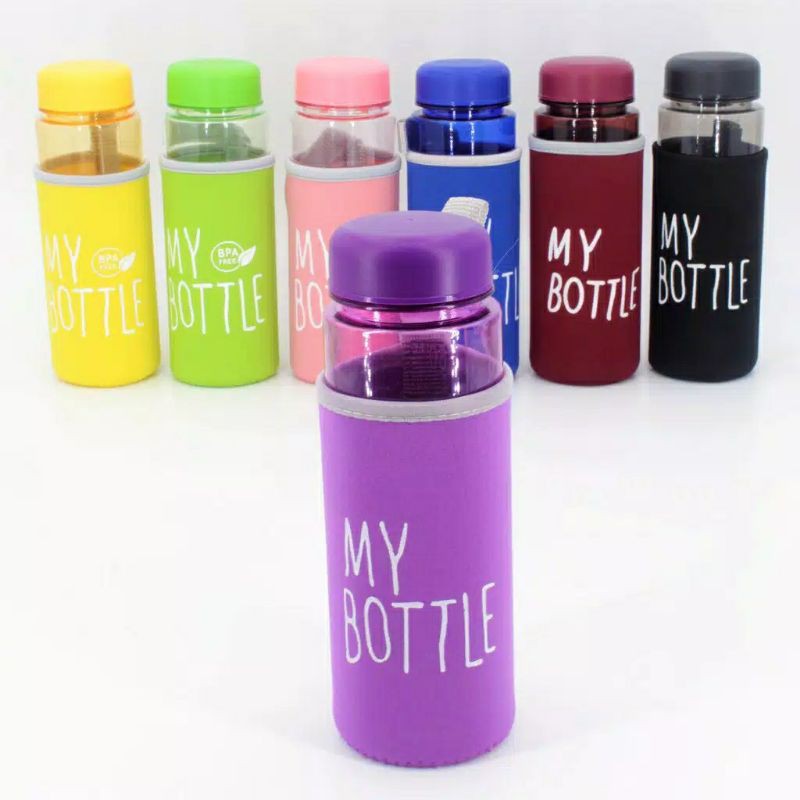 MY.BOTTLE .1/2 SARUNG WARNA#BOTOL MINUM#BOTOL MURAH#