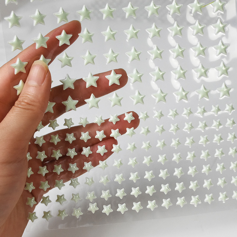 Hot Sale/Stiker Glow in The Dark/Stiker Bulan Bintang Bumi Luminous/Dots Wall Stickers Decor/Perekat Bintang Bercahaya Dekorasi Plafon/Stiker PVC Untuk Dekorasi Kamar Anak