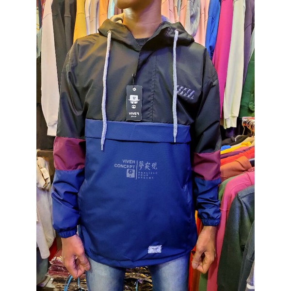 Jaket pria kasual model cagoule distro original premium