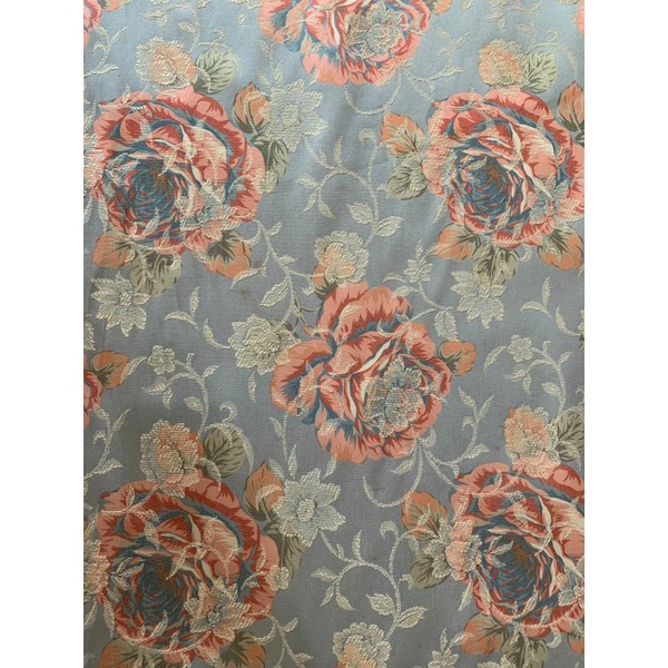 Kain Furniture | Kain Motif Bunga | Katun Bunga | Kain Unik | Kain Sofa | Blue Flower | Lebar 120-14
