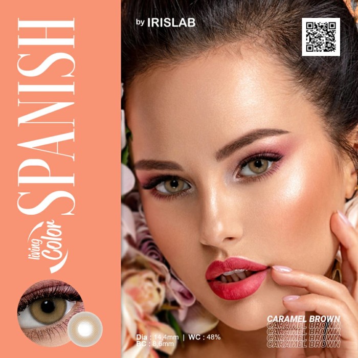 ❤ RATU ❤ Softlens Spanish By Living Color Irislab Diameter 14.4mm | Spanis Soflens Normal | Soflen Lensa Kontak