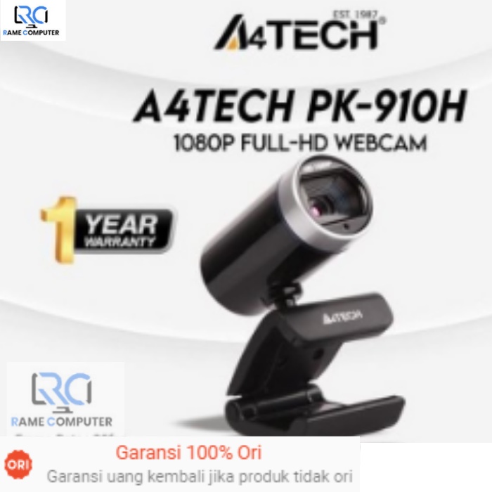 WEBCAM A4TECH PK-910 2MP 1080P FULL HD ORIGINAL