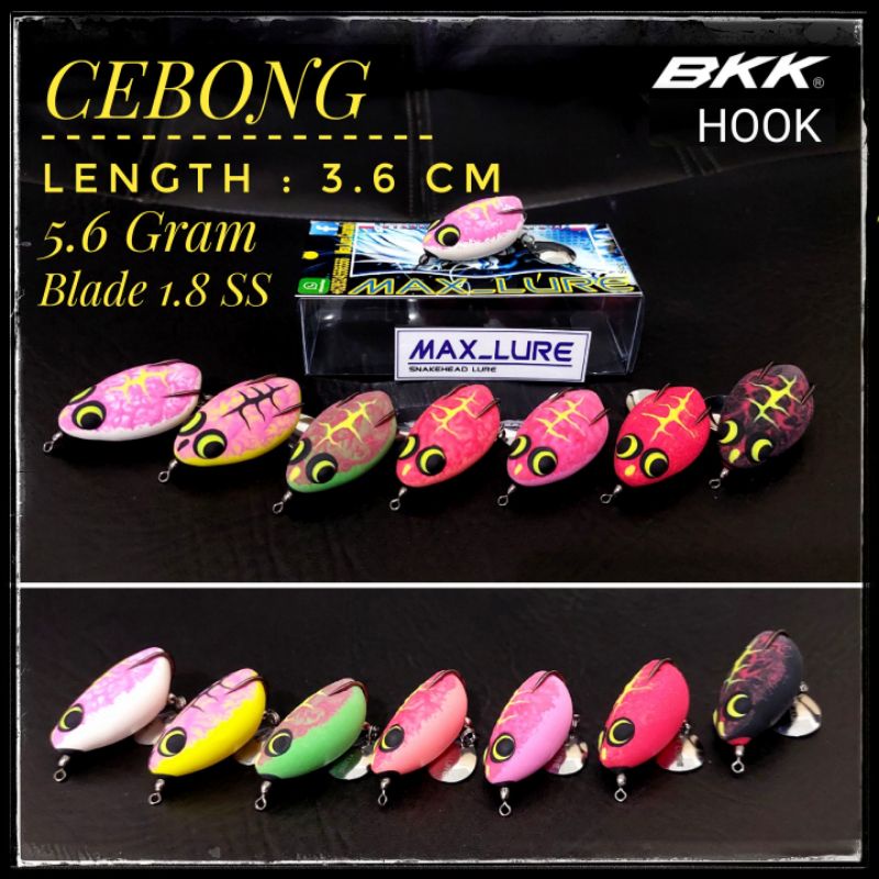 Soft Frog / Umpan Ikan Gabus - CEBONG MAX_LURE