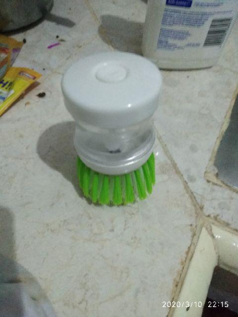 Alat Sikat Panci Inovatif Dispenser Sabun Cair Brush Soap Dapur Piring