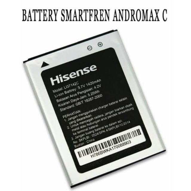 BATTERY HISENSE LI37142C ORIGINAL 99% ANDROMAX C